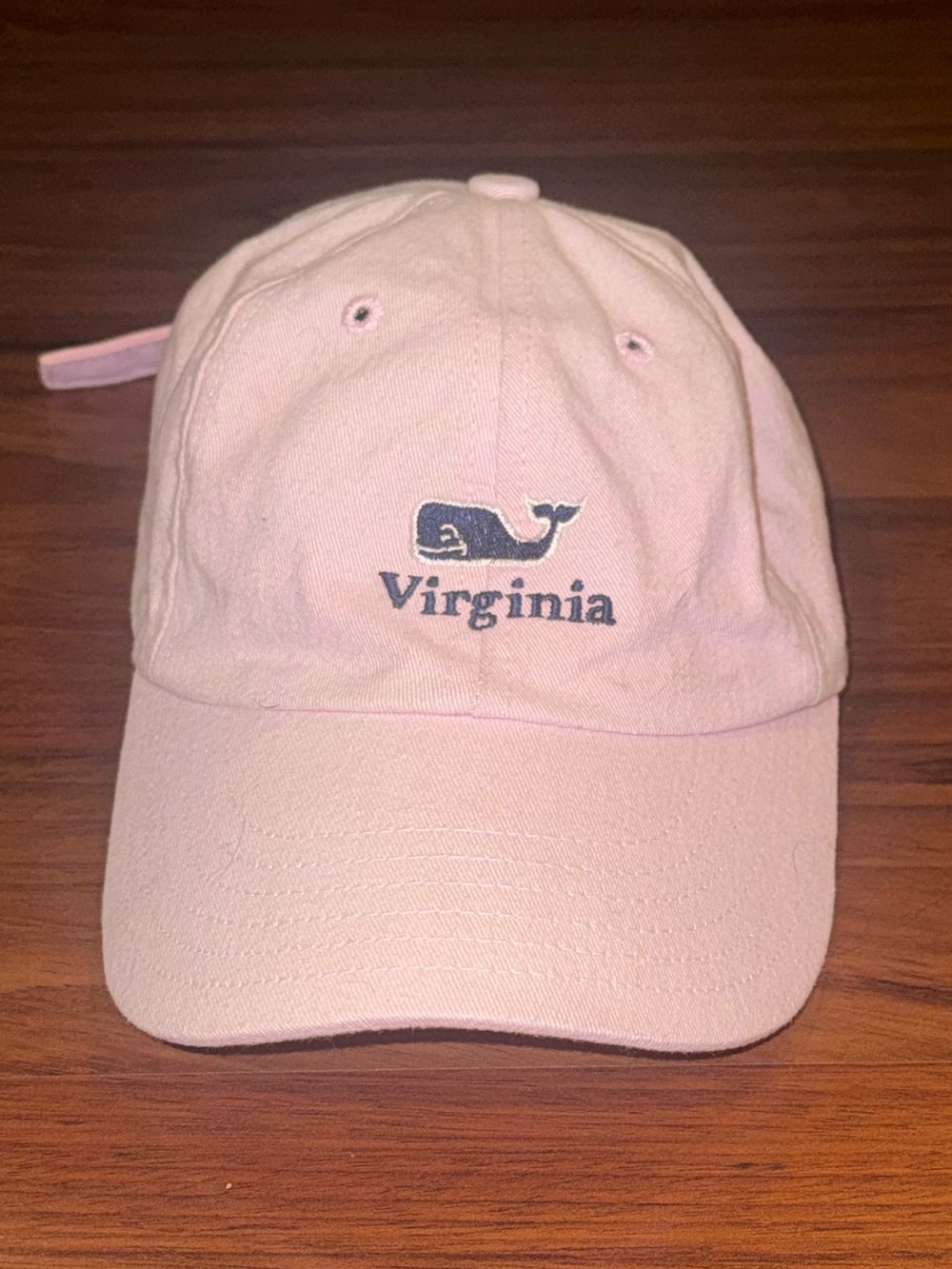 FREE Vineyard Vines Hat Virginia Light Pink Blue Whale Logo Adjustable